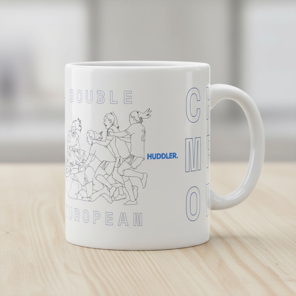 Double European Champions Mug
