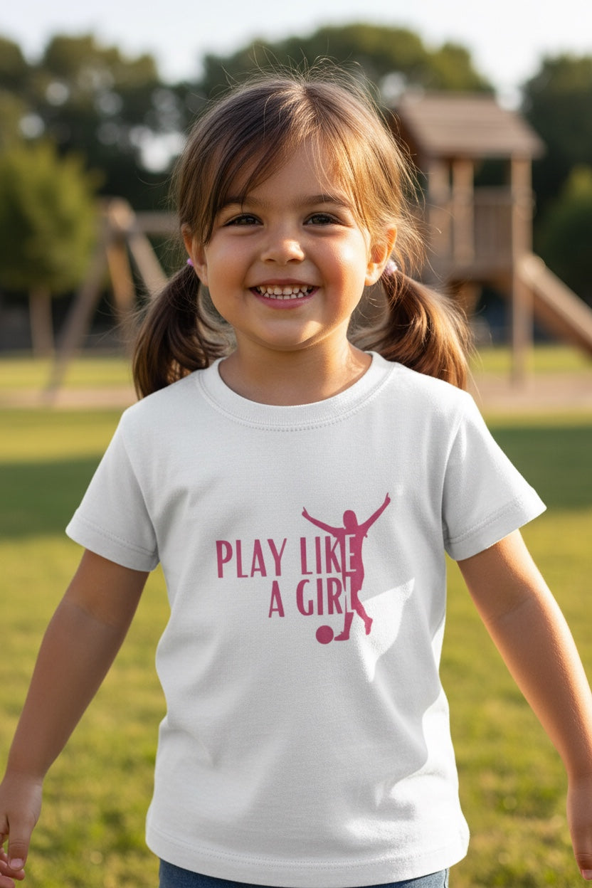 Play like a Girl Kids Tshirt